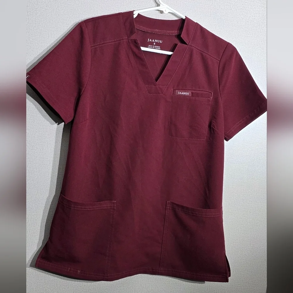Jaanuu Women's Burgundy Top - Picture 1 of 6